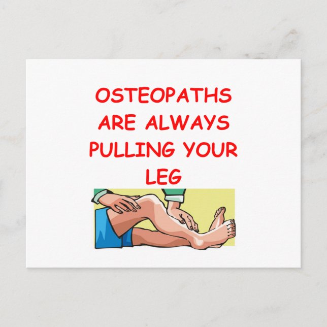 Cartão Postal osteopatas (Frente)