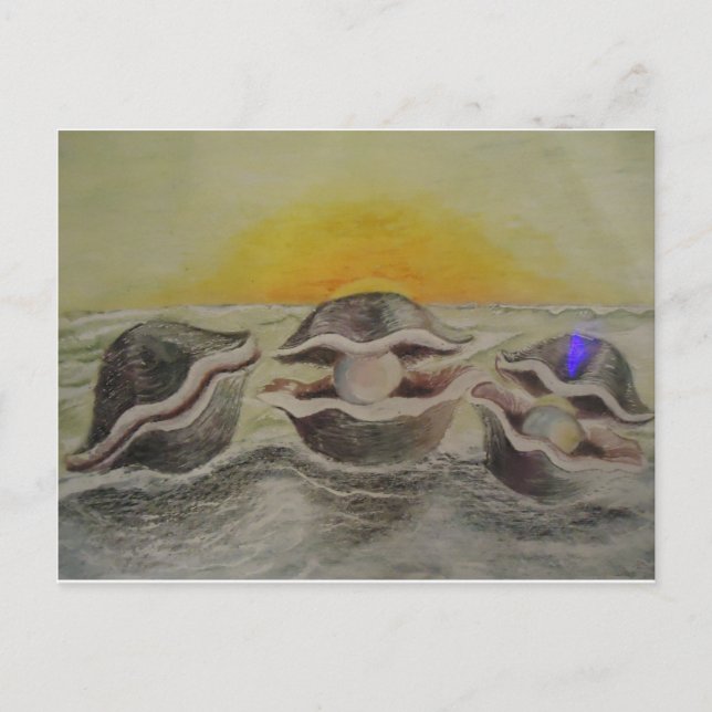 Cartão Postal Ostras e Pérolas (Frente)