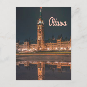 Cartão Postal Ottawa Canada Ontario Parlamento Hill