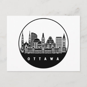 Cartão Postal Ottawa Canada Skyline