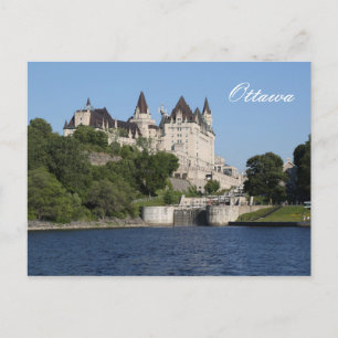 Cartão Postal Ottawa, Canal de Rideau, Laurier