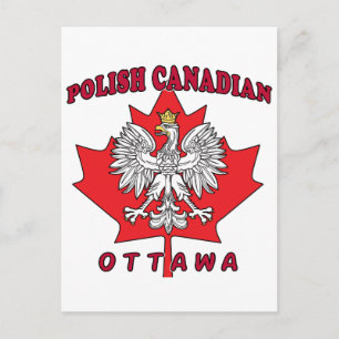 Cartão Postal Ottawa Polonês Folha