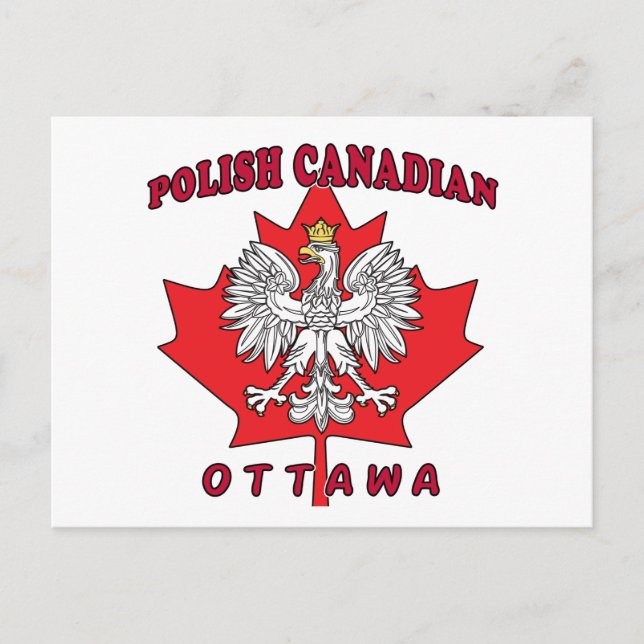 Cartão Postal Ottawa Polonês Folha (Frente)
