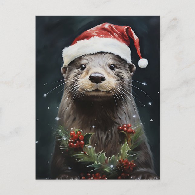 Cartão Postal Otter Feriado (Frente)