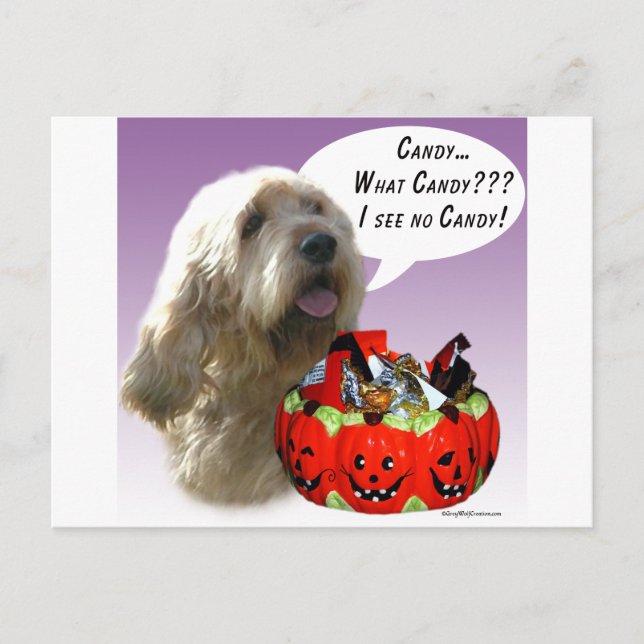 Cartão Postal Otterhound Halloween Candy (Frente)