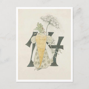 Cartão Postal Ottilia Adelborg Floral Vintage - Número 14