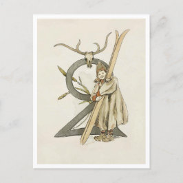 Cartão Postal Ottilia Adelborg Floral Vintage Número - 2