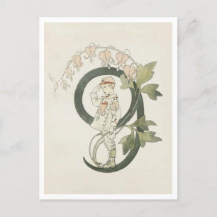 Cartão Postal Ottilia Adelborg Floral Vintage Número - 9