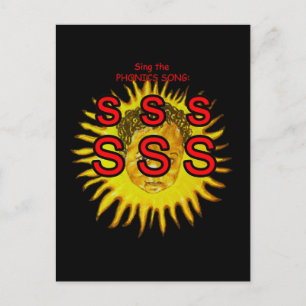 cartão postal ou cartão de fonética