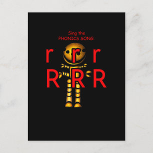 cartão postal ou cartão de fonética