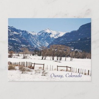 Cartão Postal Ouray, Colorado, no inverno