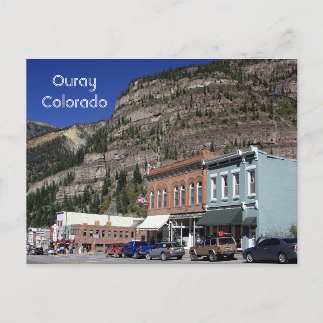 Cartão Postal Ouray, Colorado Postcard (Frente)