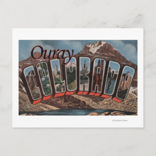 Cartão Postal Ouray, ColoradoLarge - Letra ScenesOuray, CO