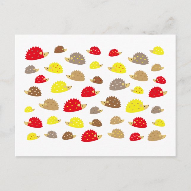 Cartão Postal ouriço (Frente)