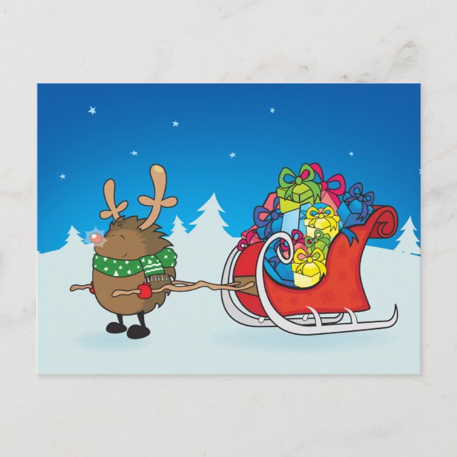 Cartão Postal ouriço ruivo (Frente)