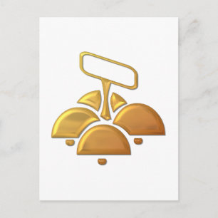 Cartão Postal Ouro "3-D" Sinais da Igreja