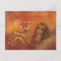 Ouro Angel - Que o sorriso de Deus...Cartão-postal