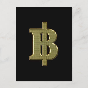 Cartão Postal OURO BAHT SGN ฿ Moeda Tailandesa ฿