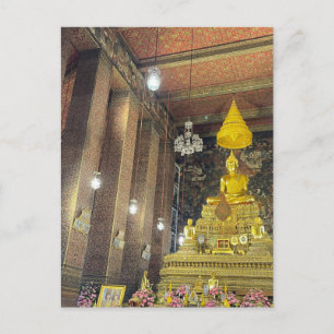 Cartão Postal ouro buddha wo