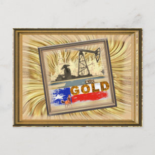 Cartão Postal ouro do Texas