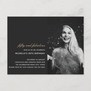 Cartão Postal Ouro Negro 50 e Fabuloso Art Deco Foto 50º