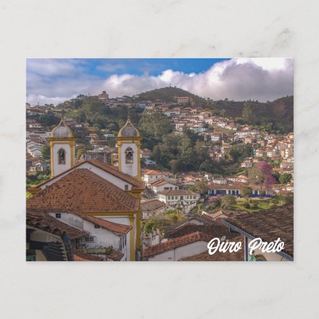 Cartão Postal Ouro Preto, Minas Gerais, Visão Municipal do Brasi (Frente)