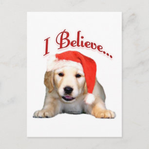 Cartão Postal Ouro Retriever Eu Acredito