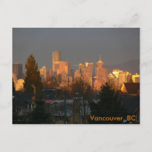 Cartão Postal Ouro Skyline, Vancouver BC