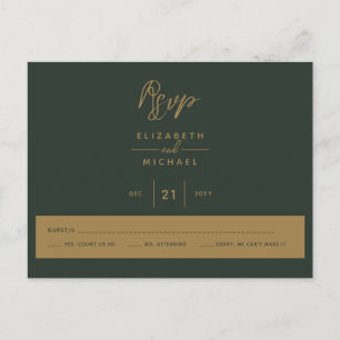 Cartão Postal Ouro Verde RSVP