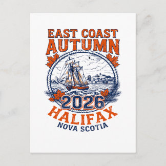 Cartão Postal Outono da Costa Leste Halifax Nova Escócia 2026