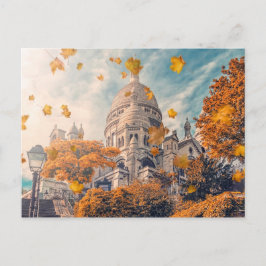 Cartão Postal outono em Montmartre