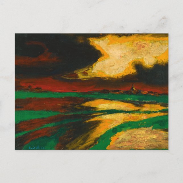 Cartão Postal Outono | Emil Nolde | (Frente)