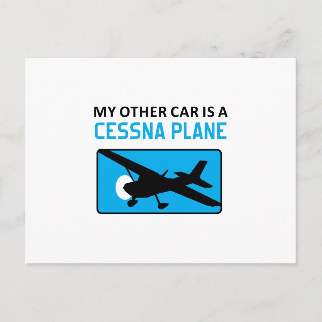 Cartão Postal Outro carro é Cessna (Frente)