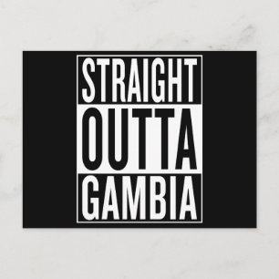 Cartão Postal outta reto Gambia