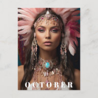 *~ OUTUBRO Touca de Mulher Deusa  OPAL AP53