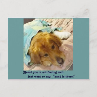 Cartão Postal Ouvi dizer que não se sente bem
