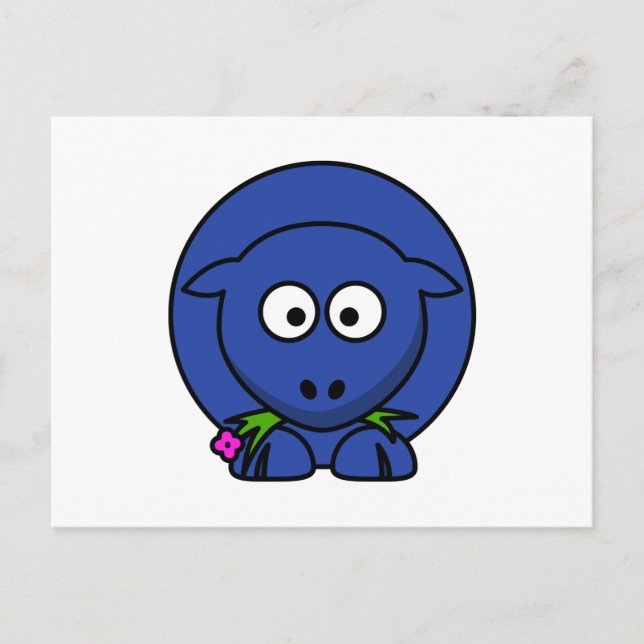 Cartão Postal Ovelha Azul (Frente)