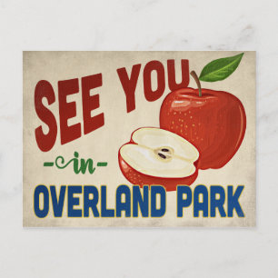 Cartão Postal Overland Park Kansas Apple - Viagens vintage