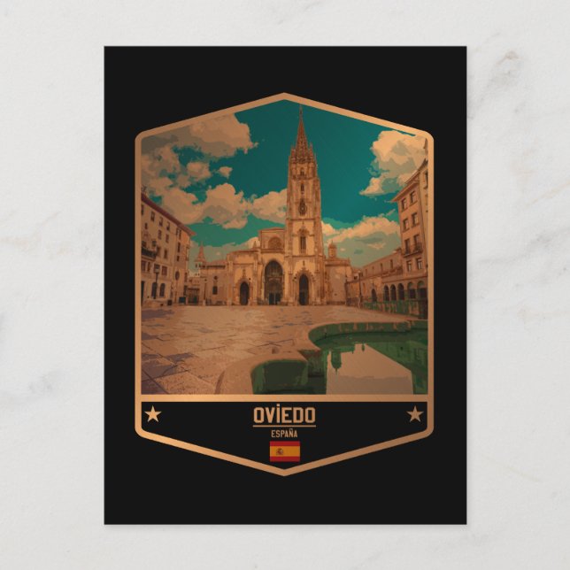 Cartão Postal Oviedo (Frente)