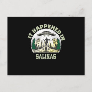 Cartão Postal OVNI Alien no salinas City