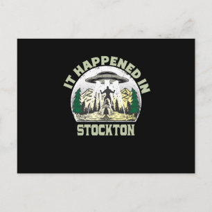 Cartão Postal OVNI de alienígena em stock City