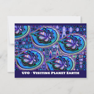 Cartão Postal OVNI - Planeta Terra Visitante