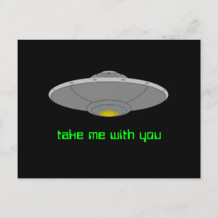 Cartão Postal OVNI - Rapto voluntário