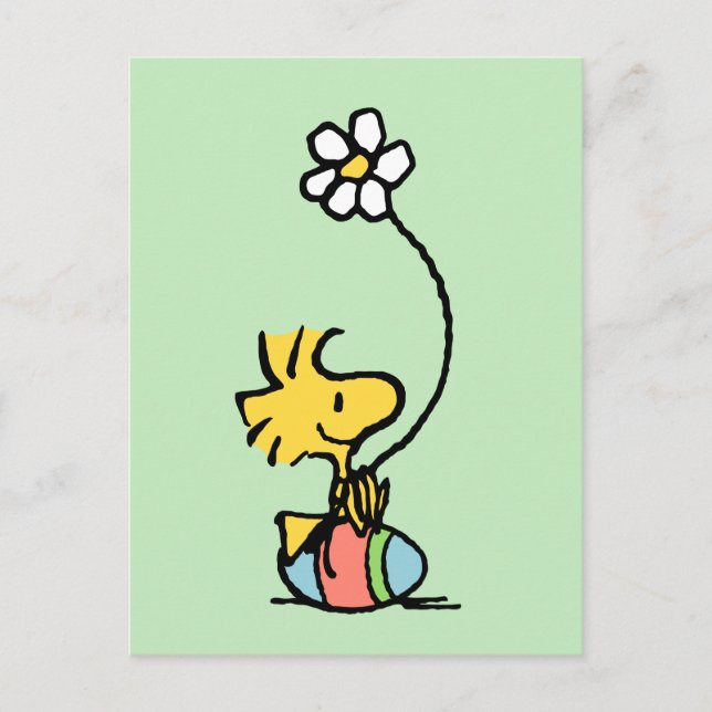 Cartão Postal Ovo de Páscoa do Woodstock (Frente)