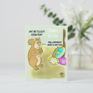 Cartão Postal Ovos de Páscoa Escondidos