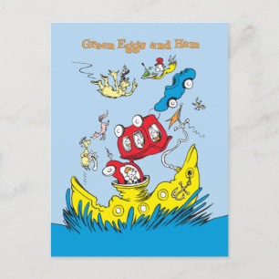 Cartão Postal Ovos Verdes e Pressão   Não Gosto Deles Em Nenhu
