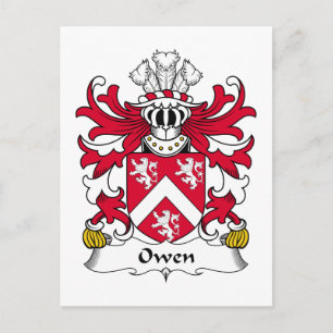 Cartão Postal Owen Family Crest