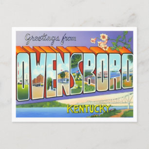Cartão Postal Owensboro, Kentucky Vintage — Cartão-postal