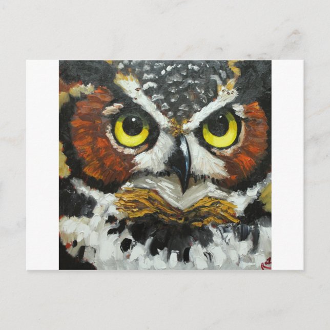 Cartão Postal Owl#20 (Frente)