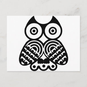 Cartão Postal Owl Eye